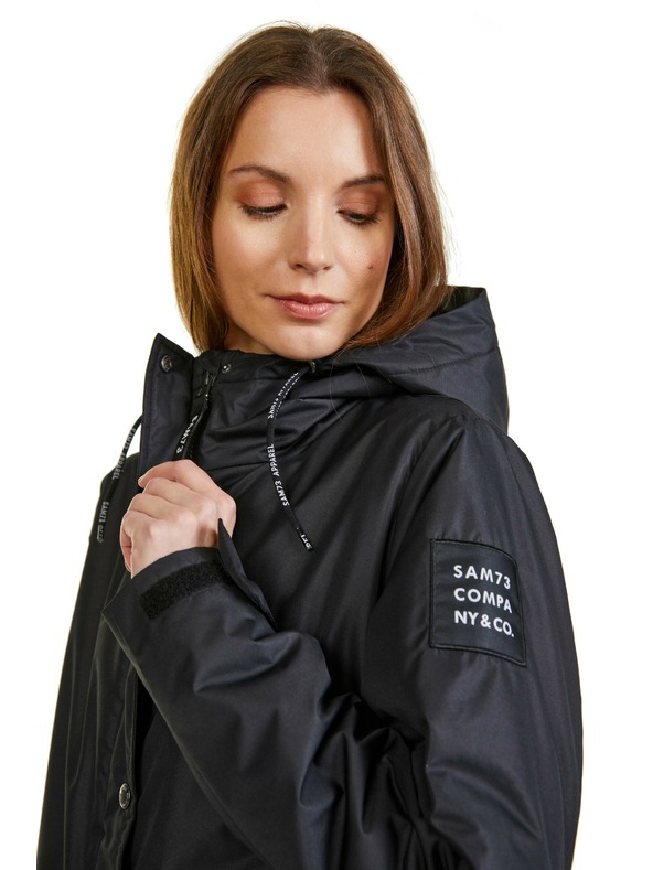 Sam 73 Črn ženski plašč SAM 73 Elisa