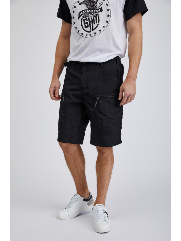 Sam 73 Črne moške športne hlače SAM73 Andalusit