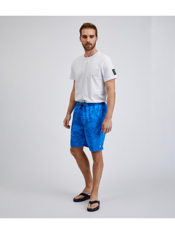 Sam 73 Modre moške vzorčaste kopalke SAM73 Leo