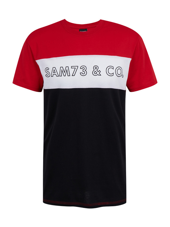 Sam 73 Črno-rdeča moška majica SAM 73 Seamus