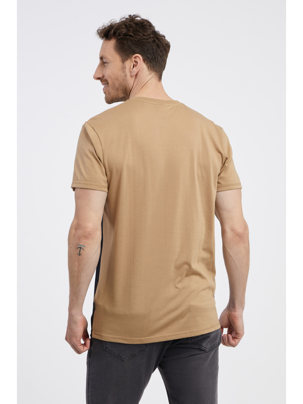 Sam 73 Črno-rjava moška majica SAM 73 Seamus