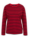 Sam 73 Rdeča ženska črtasta majica z dolgimi rokavi SAM 73 Prudence