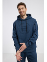 Sam 73 Temno modra moška majica s kapuco SAM 73 Albus