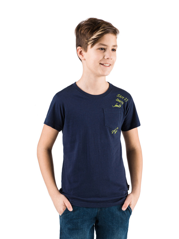 Sam 73 Temno modra fantovska majica z žepom SAM 73