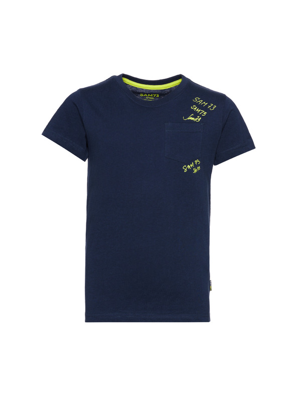 Sam 73 Temno modra fantovska majica z žepom SAM 73
