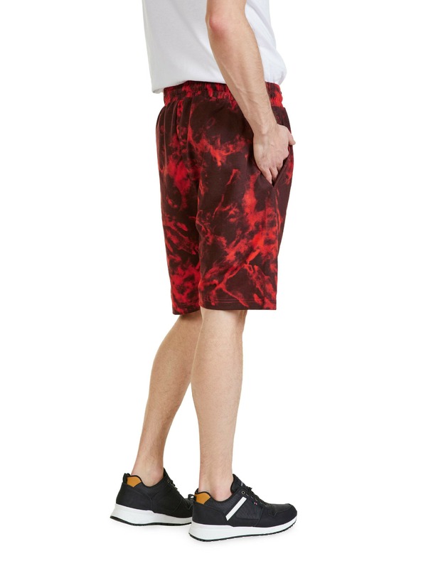 Sam 73 Rdeče moške kratke hlače z vzorcem SAM 73 Benedict