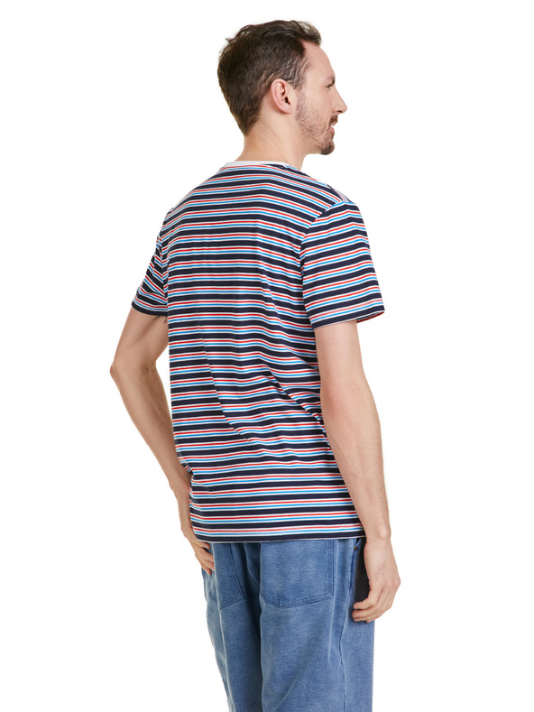 Sam 73 Temno modra moška črtasta majica SAM 73 Martin
