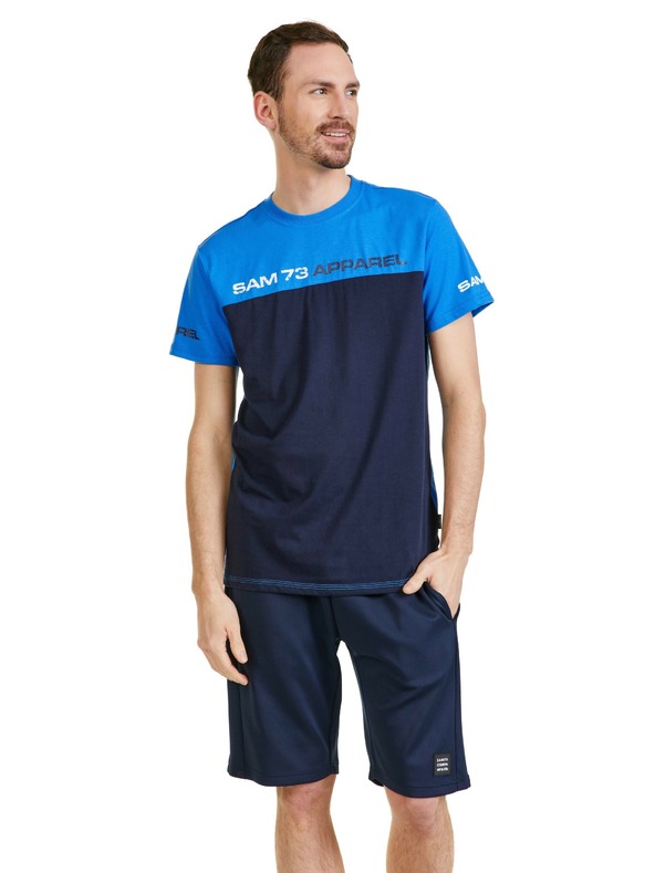 Sam 73 Modra moška majica SAM 73 Malcolm