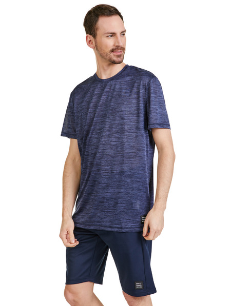 Sam 73 Temno vijolična moška majica s kratkimi rokavi SAM 73 Eugene