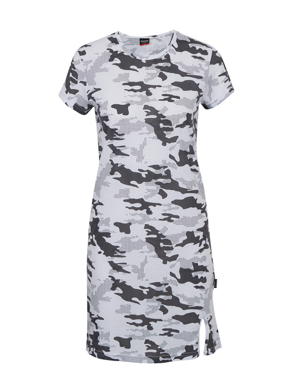 Sam 73 Sivo-bela vzorčasta obleka SAM 73 Laetitia