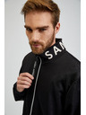 Sam 73 Črna moška majica z zadrgo SAM73 Stephen