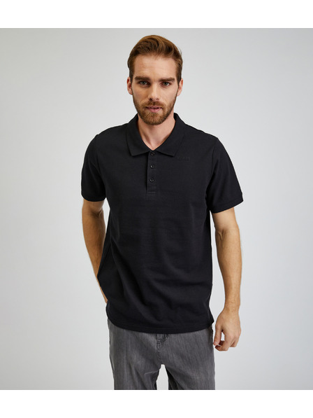Sam 73 Črna moška bombažna polo majica SAM73 Chryz
