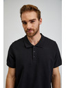 Sam 73 Črna moška bombažna polo majica SAM73 Chryz