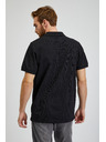 Sam 73 Črna moška bombažna polo majica SAM73 Chryz