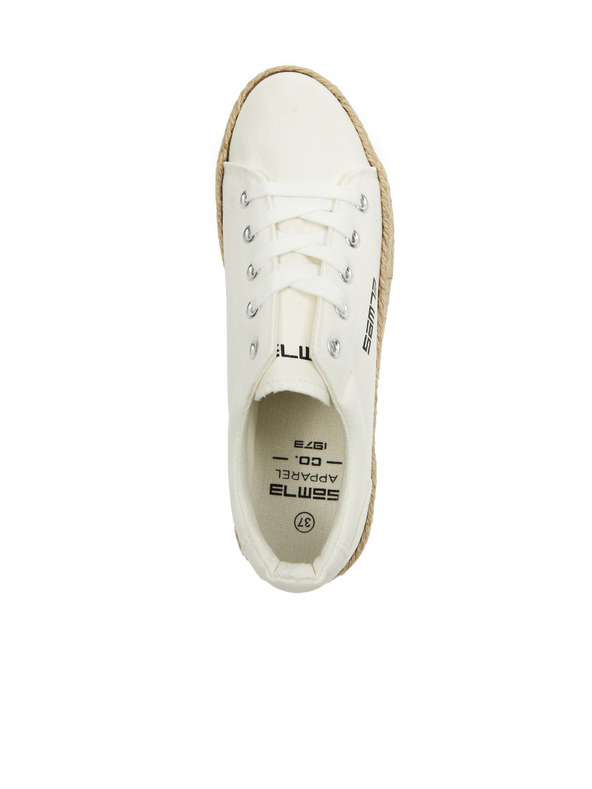 Sam 73 Bele ženske superge na platformi SAM73 Merylin