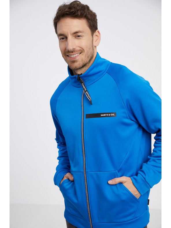 Sam 73 Modra moška jopa z zadrgo SAM 73 Darth