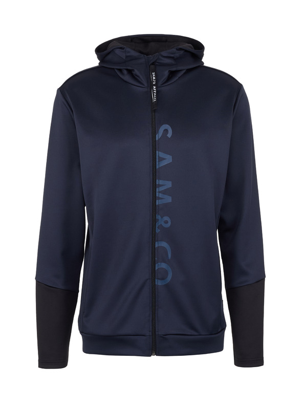 Sam 73 Temno modra moška kapuca z zadrgo SAM 73 Emanuel