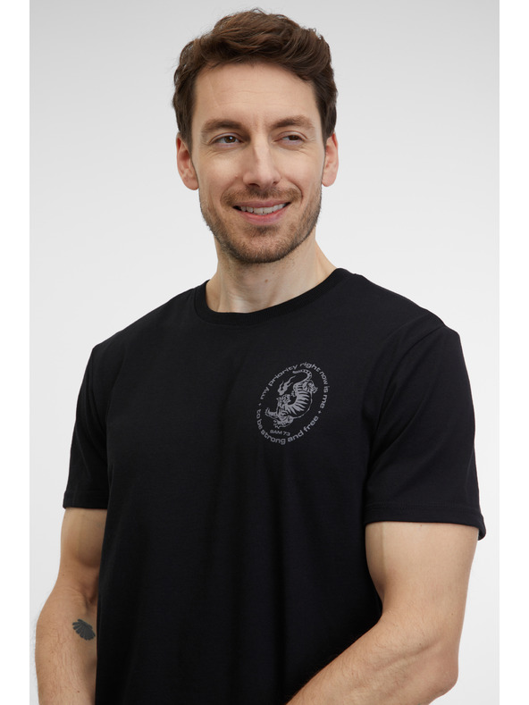 Sam 73 Črna moška majica SAM 73 Felipe