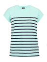 Sam 73 Turkizna ženska črtasta majica SAM 73 Mercedes