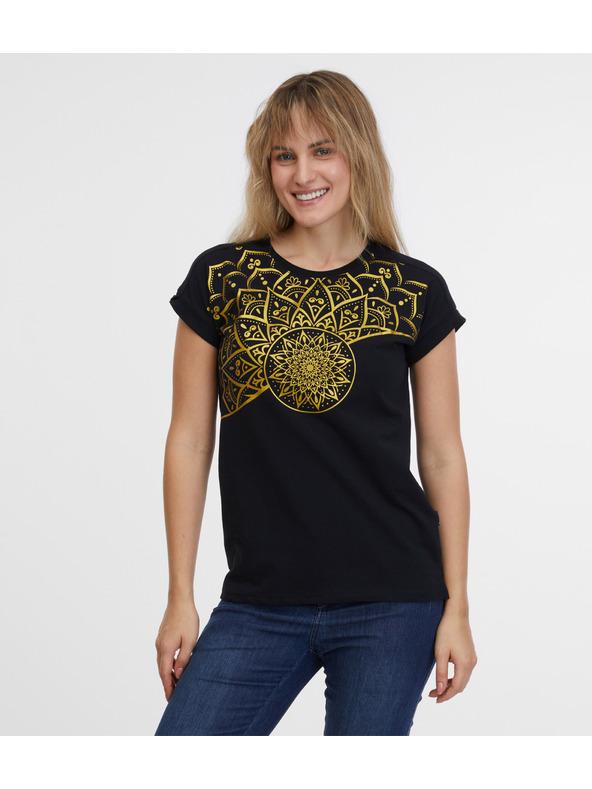 Sam 73 Črna ženska majica SAM 73 Milagros