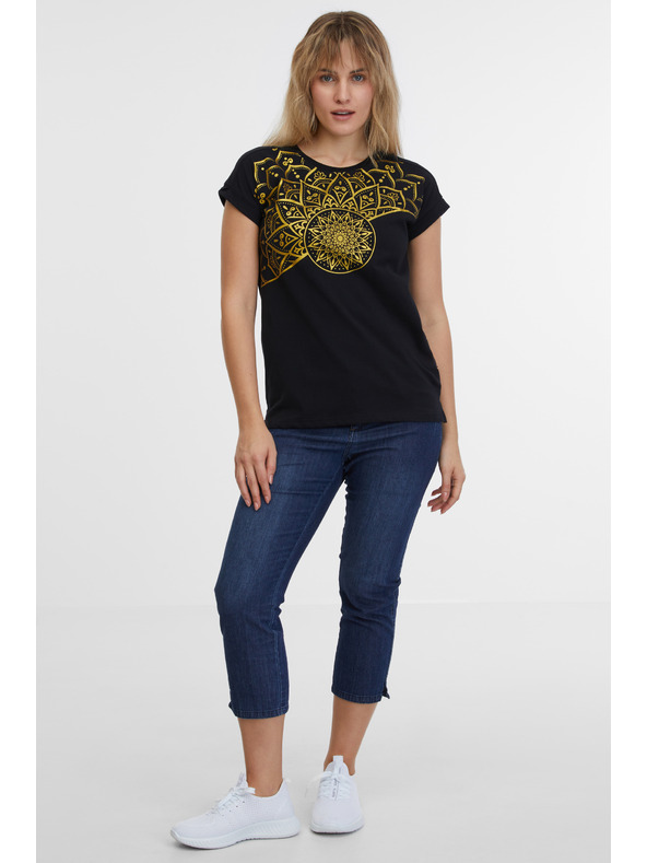 Sam 73 Črna ženska majica SAM 73 Milagros