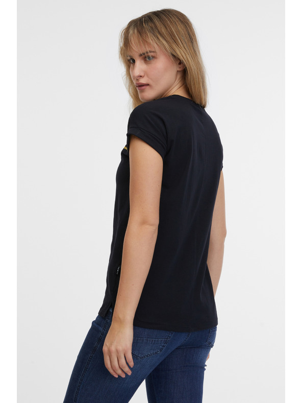 Sam 73 Črna ženska majica SAM 73 Milagros