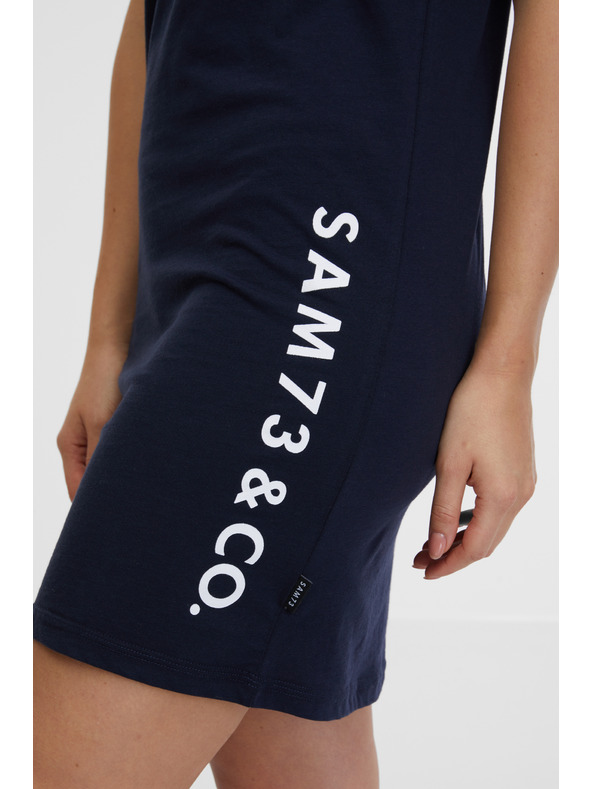 Sam 73 Temno modra ženska obleka SAM 73 Dalia