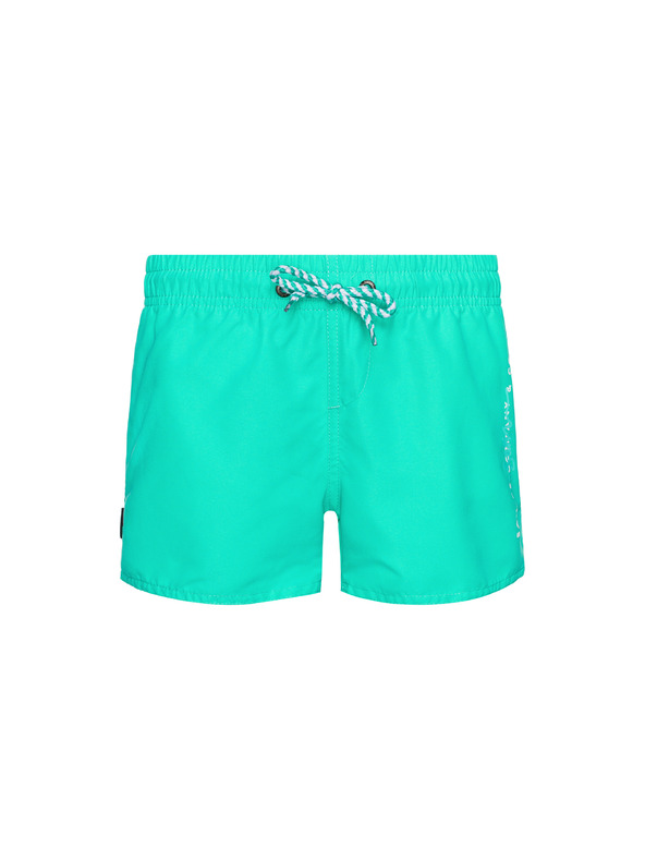 Sam 73 Zelene dekliške kratke hlače s potiskom SAM 73