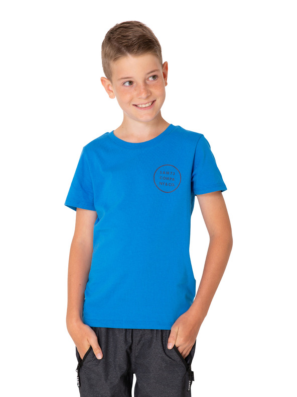 Sam 73 Modra fantovska majica s potiskom SAM 73