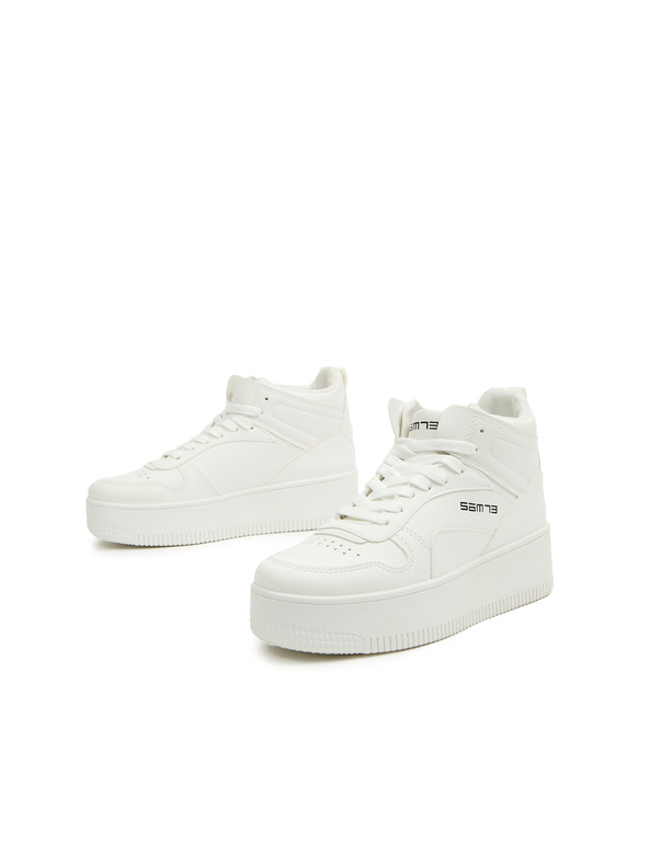 Sam 73 Beli ženski gležnjarji s platformo SAM 73 FRIGG