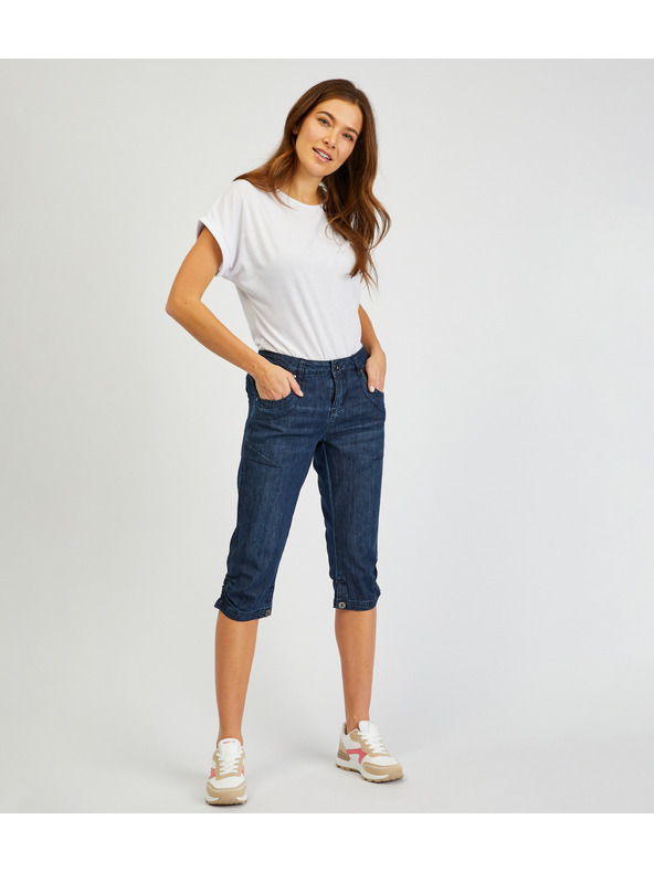 Sam 73 Temno modre ženske tričetrtinske kavbojke SAM73 Orion