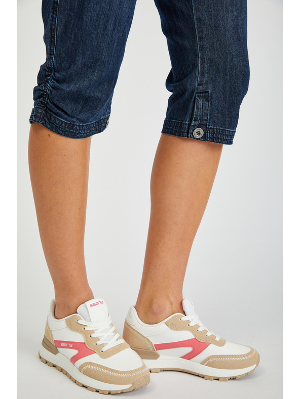 Sam 73 Temno modre ženske tričetrtinske kavbojke SAM73 Orion