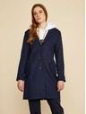ZOOT.lab Temno modri ženski plašč iz volnene mešanice ZOOT.lab Klara