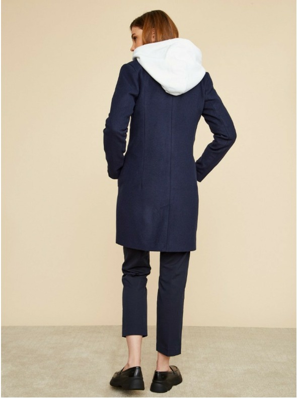 ZOOT.lab Temno modri ženski plašč iz volnene mešanice ZOOT.lab Klara