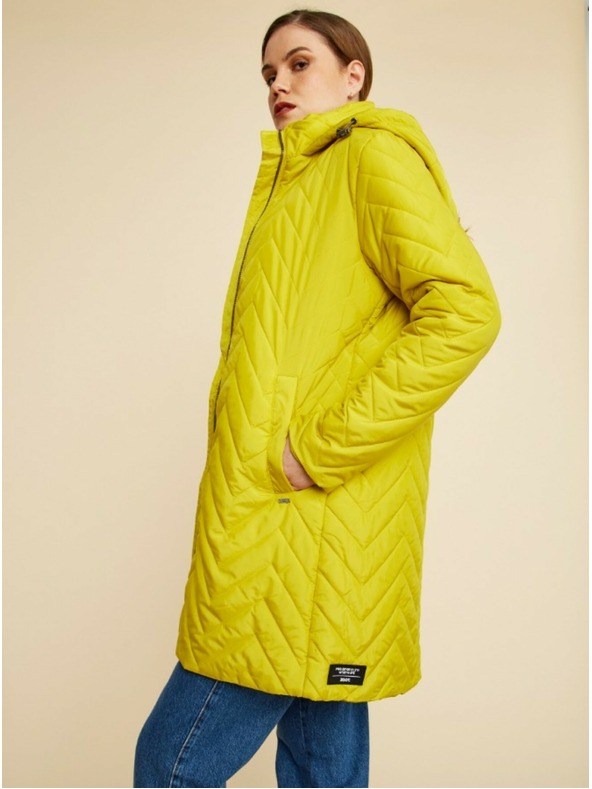 ZOOT.lab Zeleno-rumeni ženski prešiti plašč ZOOT.lab Molly