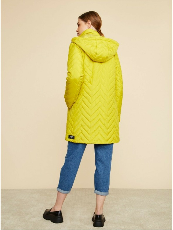 ZOOT.lab Zeleno-rumeni ženski prešiti plašč ZOOT.lab Molly