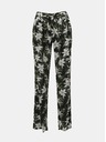ZOOT.lab Zeleno-črne ženske hlače s cvetličnim vzorcem ZOOT.lab Ena