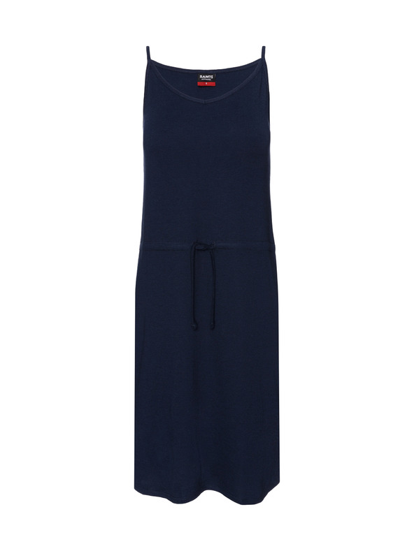 Sam 73 Temno modra ženska obleka s kravato SAM 73