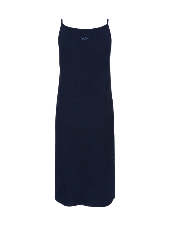 Sam 73 Temno modra ženska obleka s kravato SAM 73