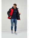 Sam 73 Črno-rdeča moška zimska prešita jakna Sam 73