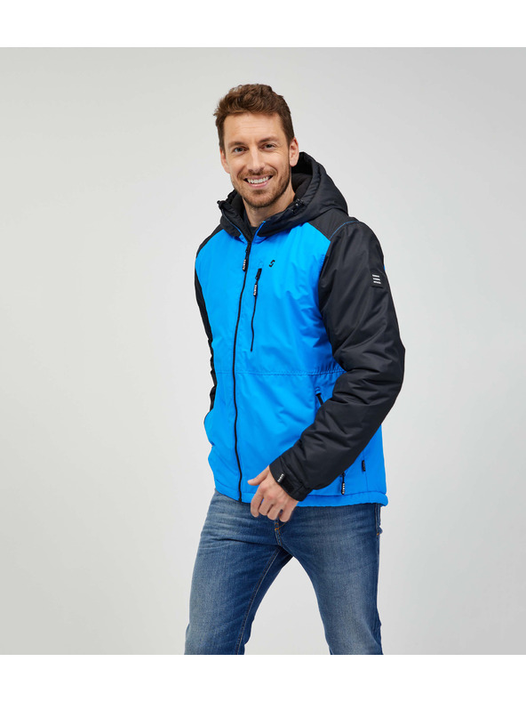 Sam 73 Črno-modra moška zimska jakna Sam 73