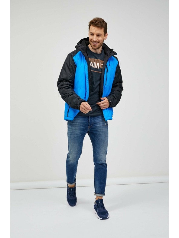 Sam 73 Črno-modra moška zimska jakna Sam 73