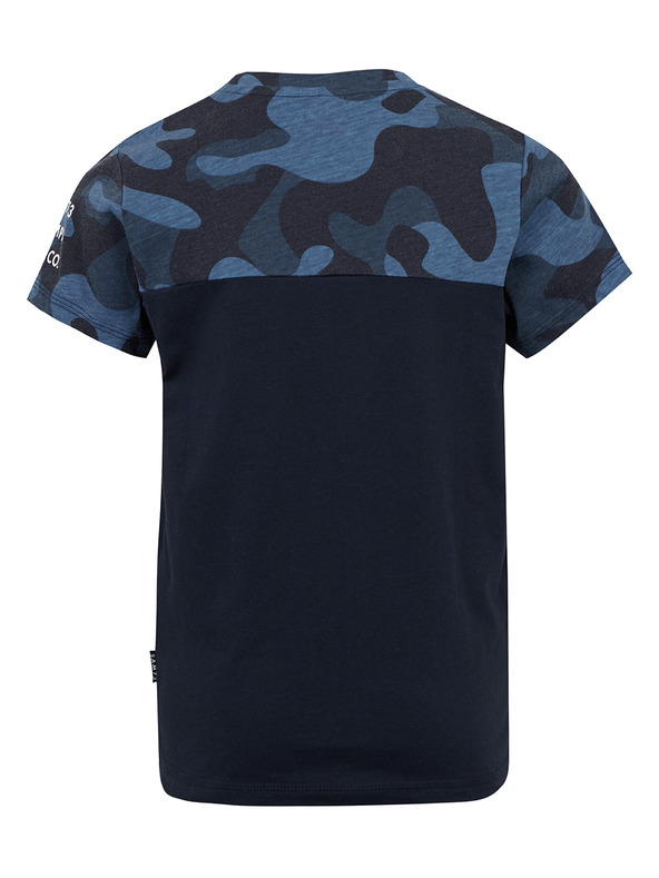 Sam 73 Temno modra fantovska vzorčasta majica SAM 73 Moses