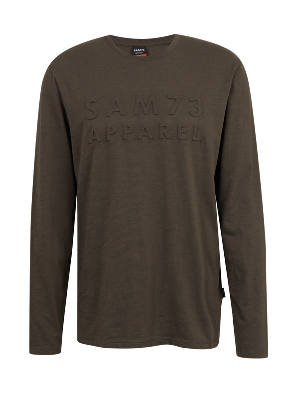 Sam 73 Kaki moška majica z dolgimi rokavi SAM 73 Mindart