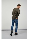 Sam 73 Kaki moška majica z dolgimi rokavi SAM 73 Mindart