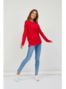 Sam 73 Rdeča ženska osnovna majica z dolgimi rokavi SAM 73 Ariasa