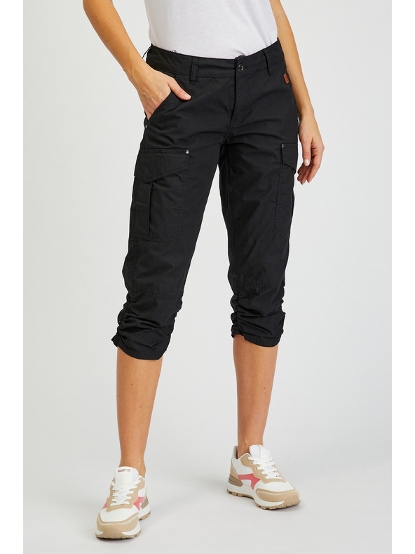 Sam 73 Črne ženske tričetrtinske hlače SAM73 Fornax