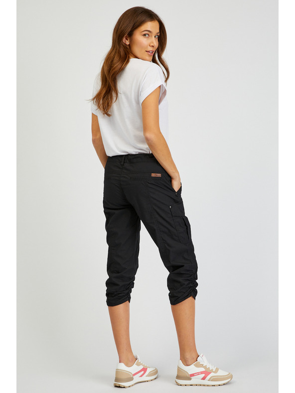 Sam 73 Črne ženske tričetrtinske hlače SAM73 Fornax