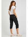 Sam 73 Črne ženske tričetrtinske hlače SAM73 Fornax