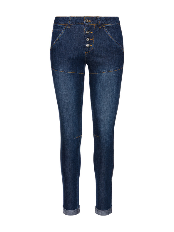 Sam 73 Temno modre ženske kavbojke tankega kroja SAM 73